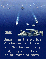 Officially, Japan does not have an army, navy, or air force. But, their ''Self Defense Forces'' (SDF) were created in 1954 when U.S. troops left Japan to fight in Korea, and the Japanese were told to defend themselves.